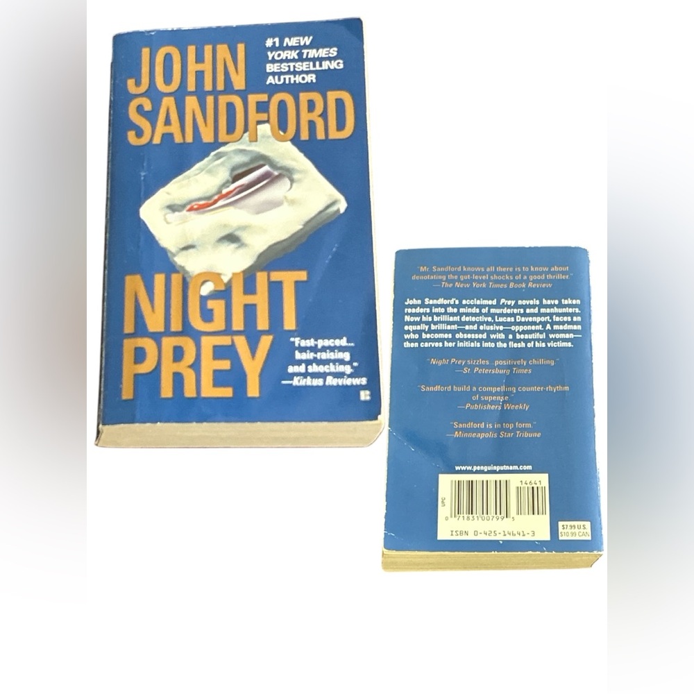 John Sandford Night Prey Paperback Book